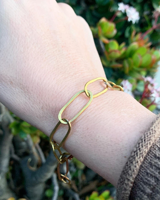 Paperclip Chain Bracelet-0